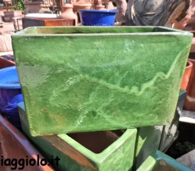 Cassetta in terracotta smaltata 41x20x26